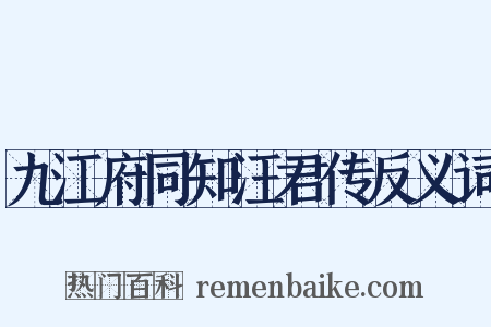 九江府同知汪君传反义词是什么意思的图片